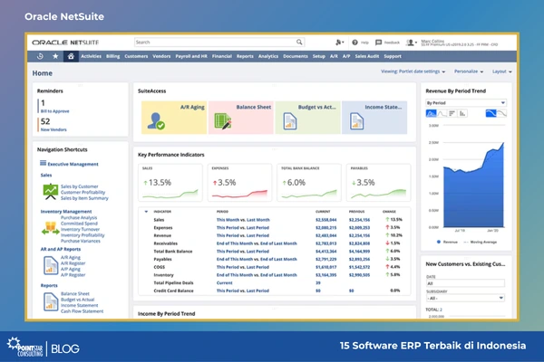 15 Software ERP Terbaik di Indonesia - Oracle NetSuite ERP